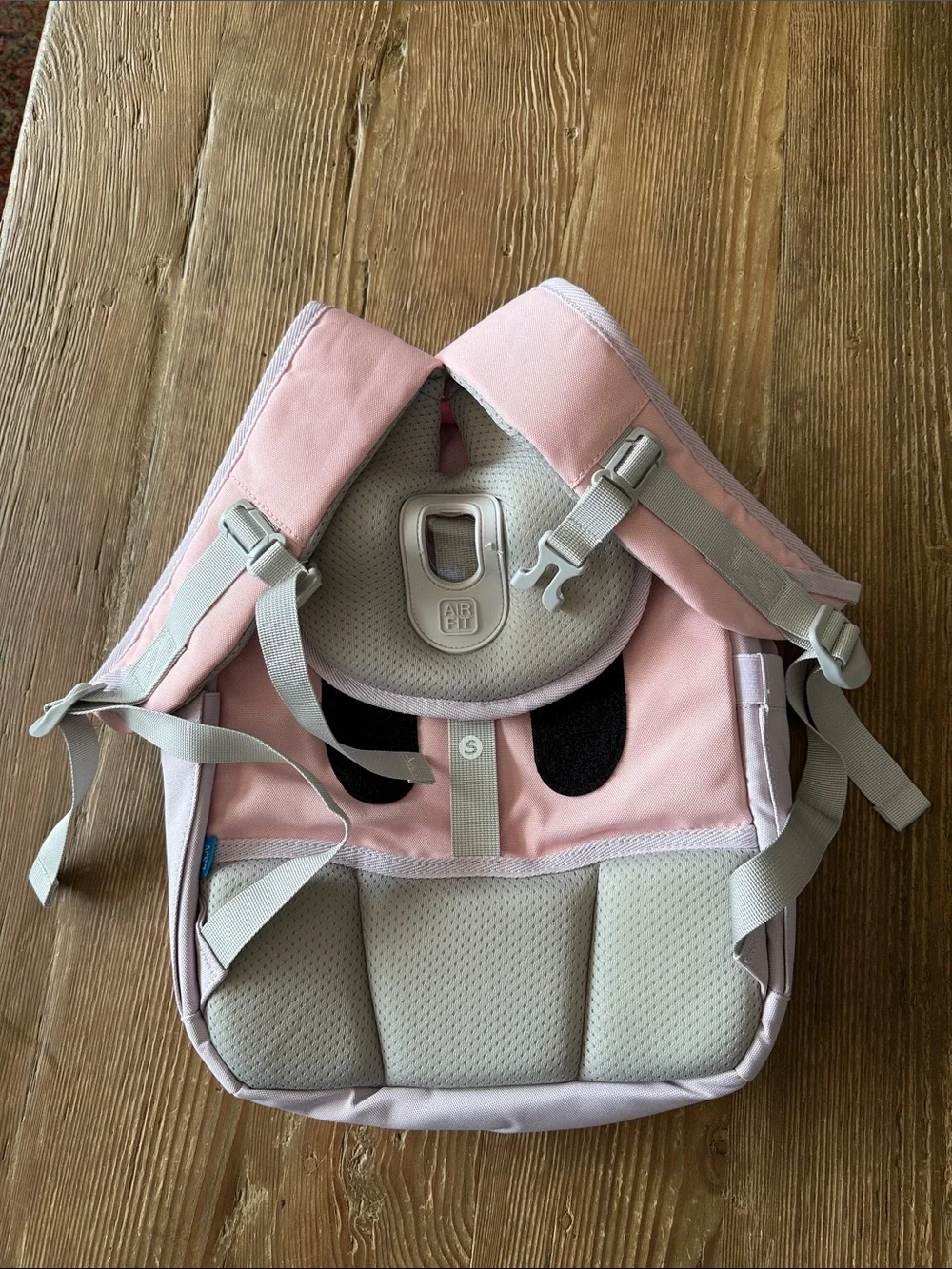 Losinuo Pink Cat Backpack with Bow - multiple compartments